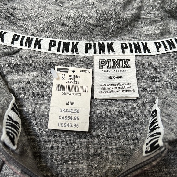 NWT PINK by Victoria Secret full zip hooded sweatshirt - Picture 4 of 6